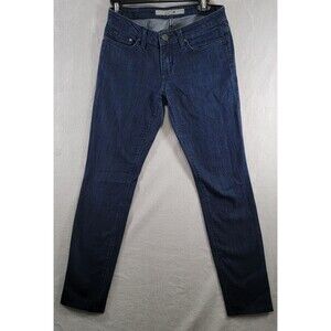 JOE'S JEANS Regular Fit Low Rise Women's Size 25 Stretch Blue Denim Embroidered